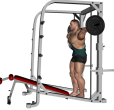 Lunge - Smith Machine Decline Static
